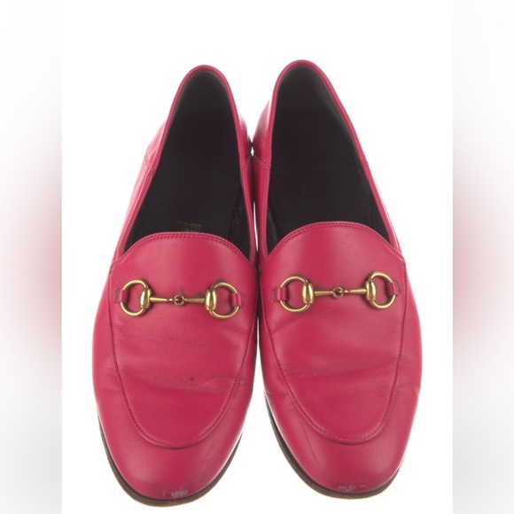 Gucci Shoes - Gucci Pink Brixton Loafers